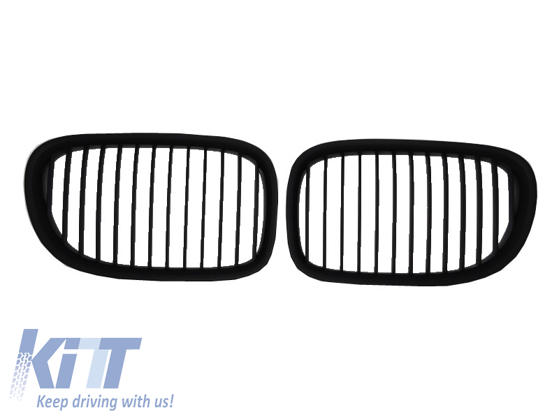 Front Grille Kidney suitable for BMW F01 Series 7 2008-up Matte Black