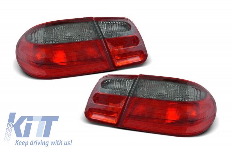 Taillights suitable for MERCEDES E class W210 Limousine (1995-03.2002) Red/Smoke