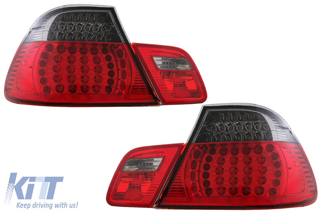LED Taillights suitable for BMW 3 Series E46 Coupe 2D (1998-2003) Red/Black