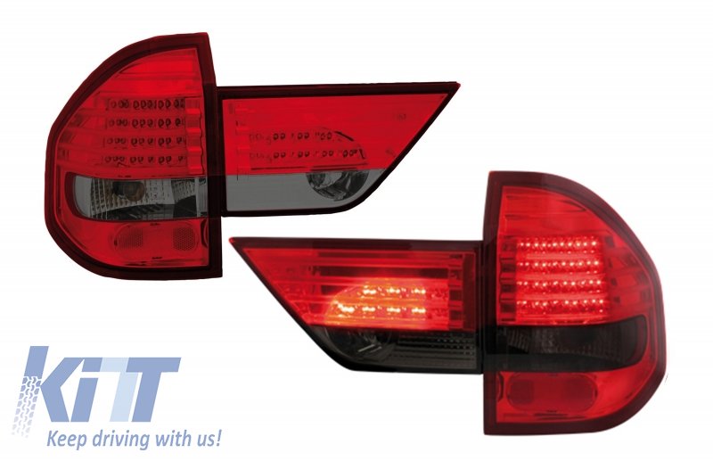 LED Taillights suitable for BMW X3 E83 (01.2004-2005) Red Smoke