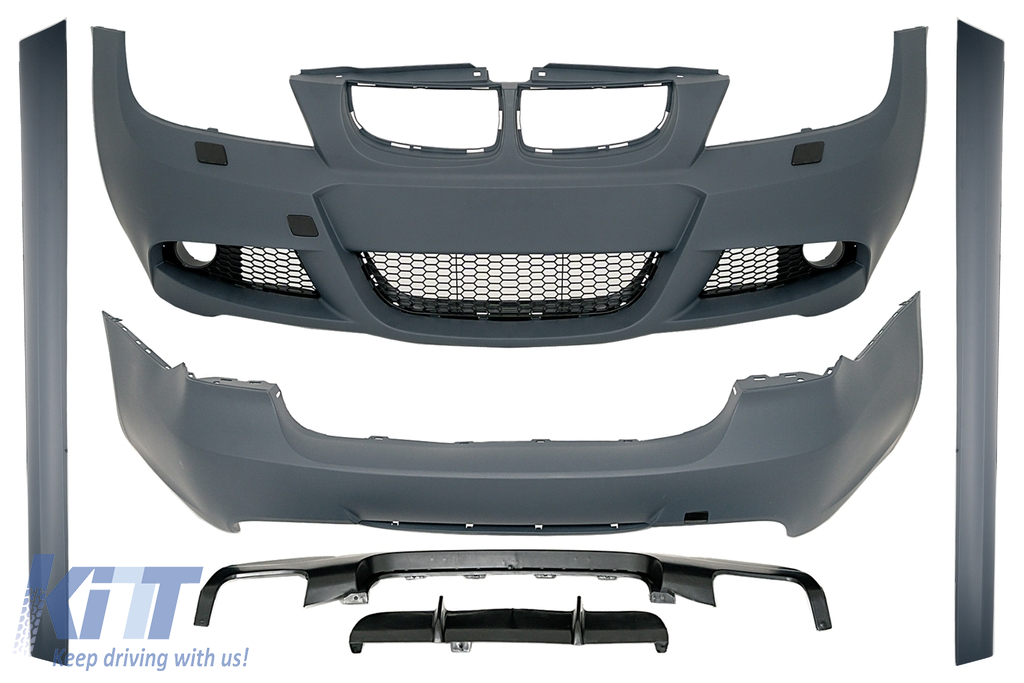 Body Kit suitable for BMW 3 Series E90 (2005-2008) M-Technik Design with Side Skirts