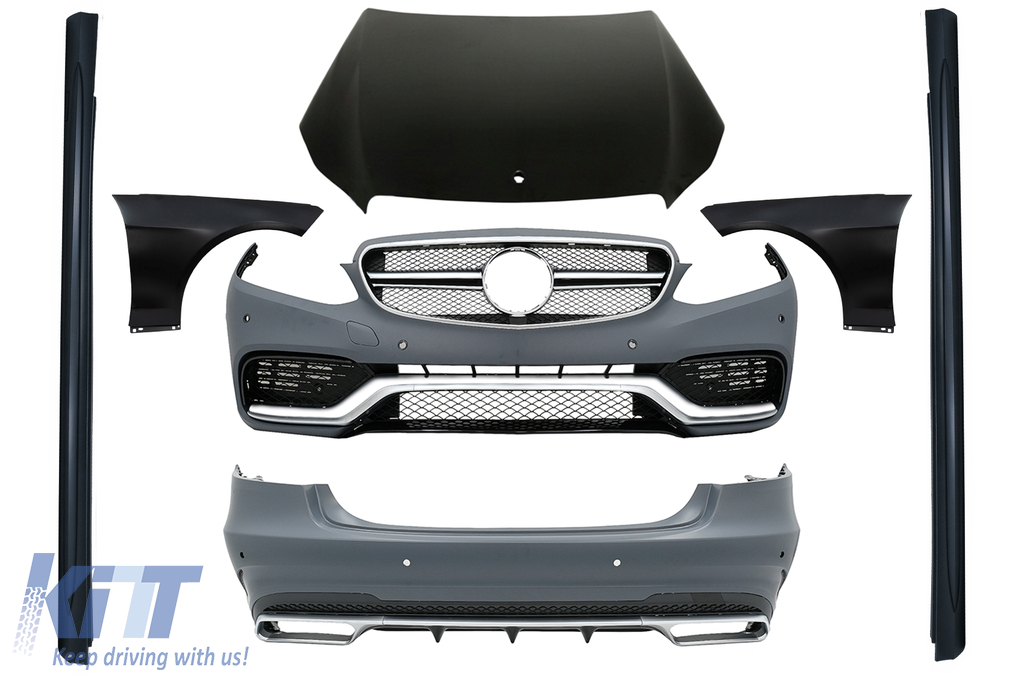 Body Kit suitable for Mercedes E-Class W212 Facelift (2013-2016) E63 Design Side Skirts