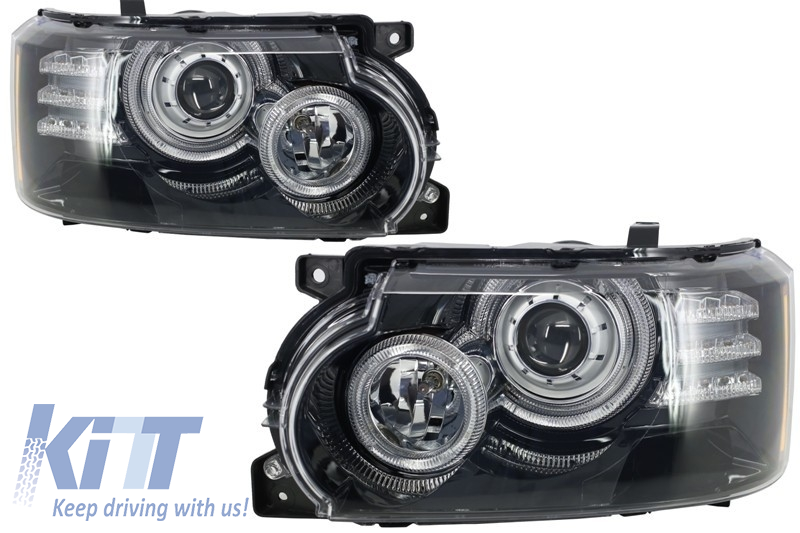 Headlights suitable for Land Range Rover Vogue L322 (2002-2009) Conversion to Facelift 2010