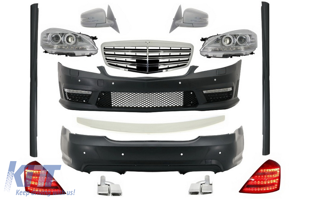 Complete Facelift Body Kit suitable for MERCEDES S-Class W221 LWB (2005-2009)
