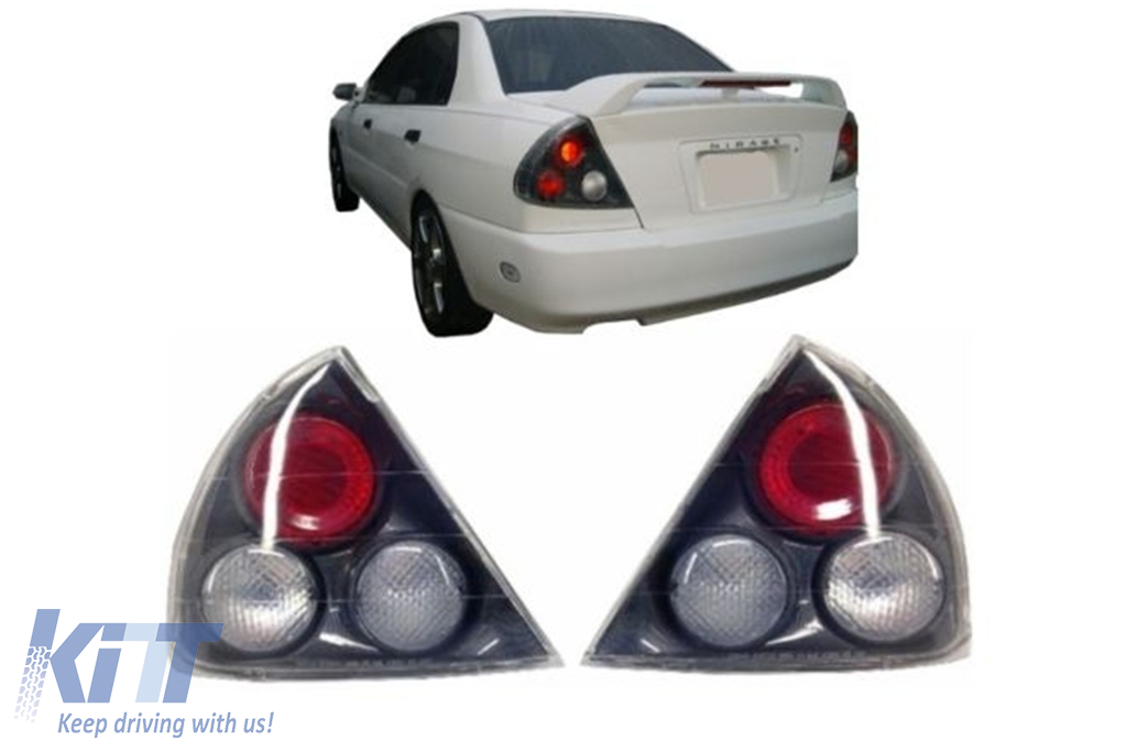 Taillights suitable for MITSUBISHI Mirage Lancer (1995-1997) Coupe Sedan Tail Rear Lights BLACK