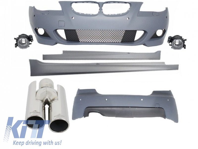 Body Kit M-Technik suitable for BMW E60 (5-series) (2003-2010) with ACS-look Exhaust Muffler