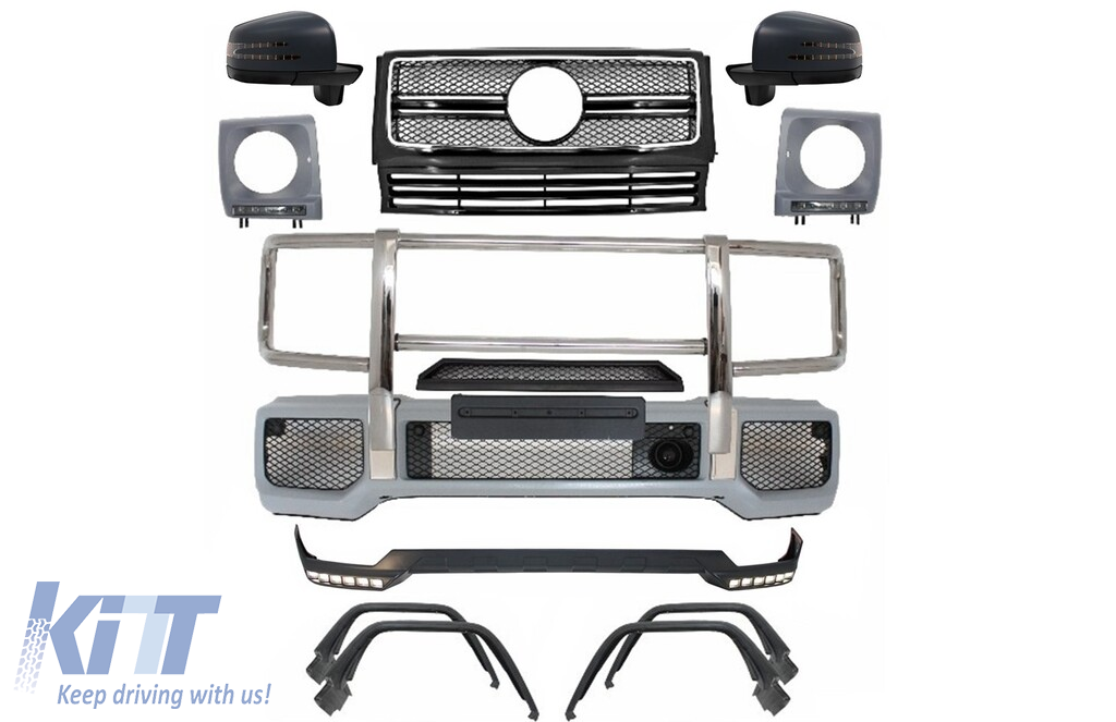 Complete Conversion Front Bumper Assembly suitable for Mercedes G-Class W463 (1989-up) G63 G65 Design