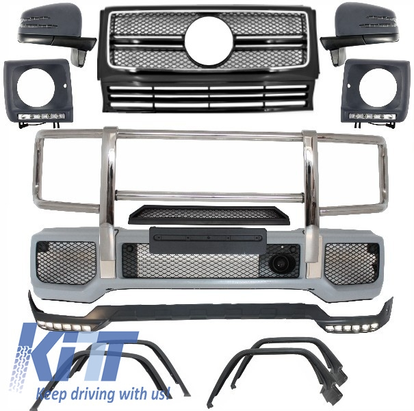 Complete Conversion Front Bumper Assembly suitable for Mercedes G-Class W463 (1989-2018)