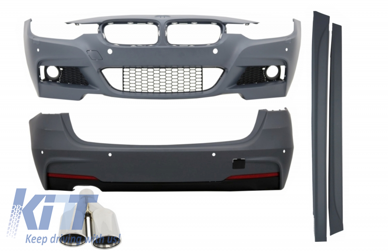 Complete Body Kit suitable for BMW 3 Series Touring F31 (2011-up) M-Technik Design With Exhaust Muffler M-Power