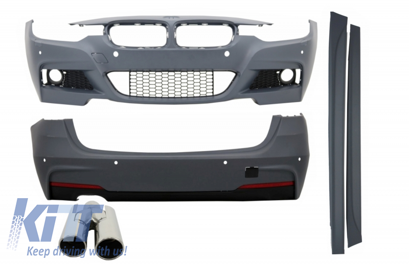 Complete Body Kit suitable for BMW 3 Series Touring F31 (2011-up) M-Technik Design With Exhaust Muffler Tips ACS-design