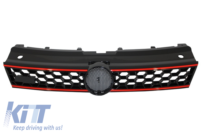 Front Grille Central Sport Grille suitable for VW Polo 6R (2009-2014) GTI Design