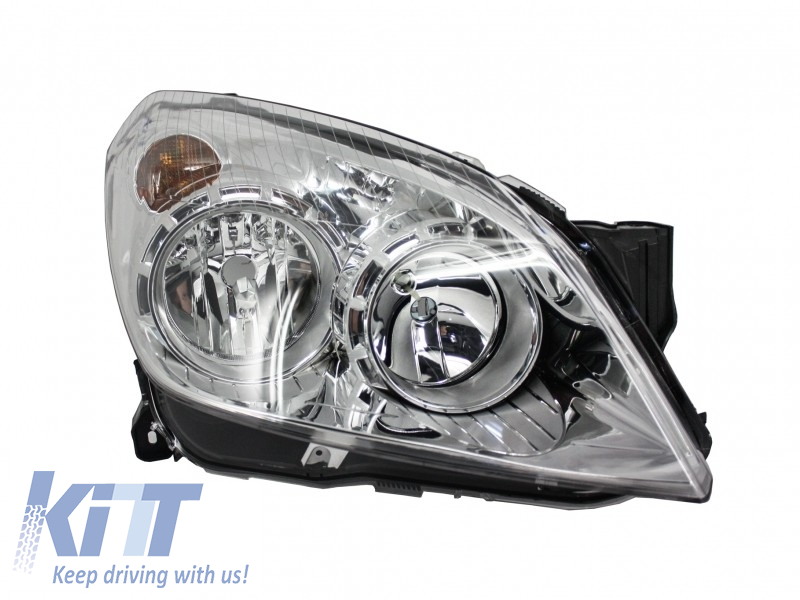 Suitable for OPEL Astra H (2004-2009) Replacement Right Side Headlight Chrome Background 1216659