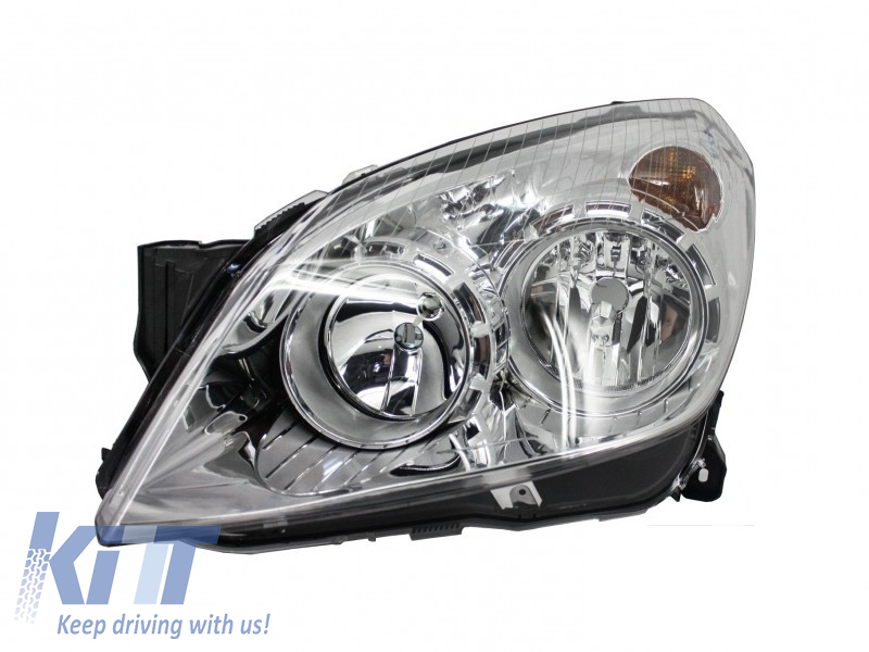 Suitable for OPEL Astra H (2004-2009) Replacement Left Side Headlight Chrome Background 1806183
