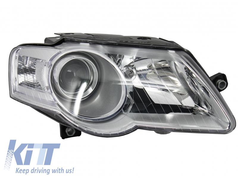 suitable for VW Passat 3C (2005-2010) Replacement Right Side Headlight Chrome Background