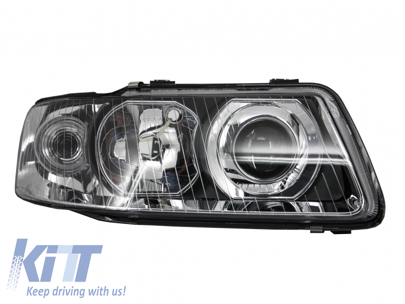 Alkalmas az Audi A3 8L (2000-2003) csere jobb oldali fényszóró króm háttér 8L00941004K 8L0941004AF