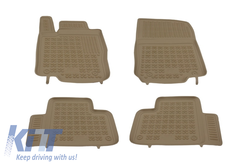 Floor mat Rubber Beige suitable for MERCEDES ML W166 M-Class 2011- GLE 2015- GLE Coupe 2015-
