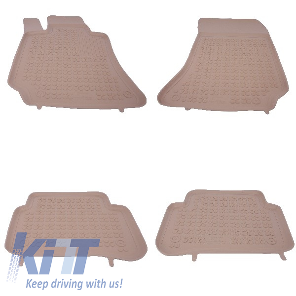 Floor mat Rubber Beige suitable for MERCEDES E-Class W212 2009-2016
