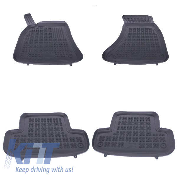 Floor mat Rubber Black suitable for AUDI A5 (8T, 8F) Cabrio Coupe 2007-