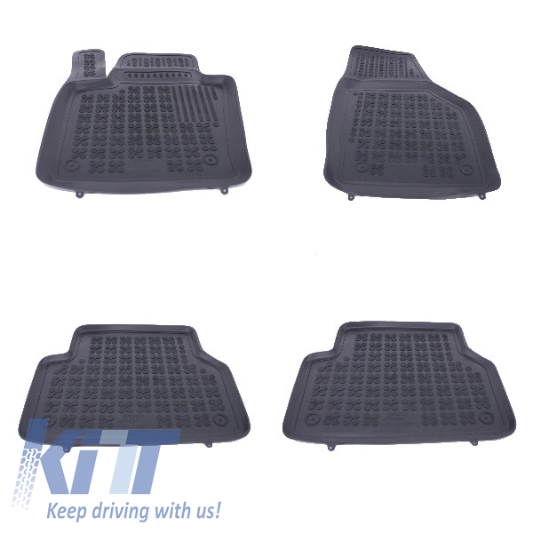 Floor mat Rubber Black suitable for AUDI Q3 (2011-2017)