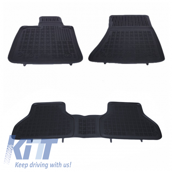 Floor mat Rubber Black suitable for BMW X5 E70 2006-2013, X6 E71 2008-2014