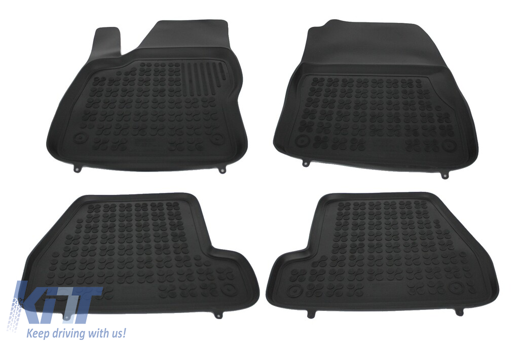 Rubber Floor Mat Black suitable for Ford Focus III (2011-2018)