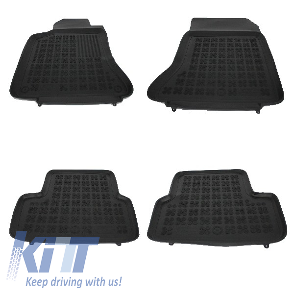 Floor mat rubber suitable for MERCEDES A Classe W176 (2012-2018) GLA X156 (2013-) Black