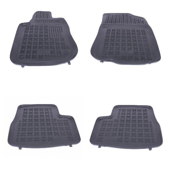 Floor mat rubber suitable for PEUGEOT 208 2012+, 208 GTI 2013+, 208 2013+ Black