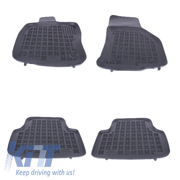 Gumi padlószőnyeg fekete, amely alkalmas a Skoda Octavia III 5E (2013-2019) Octavia IV NX-hez (2020-up)