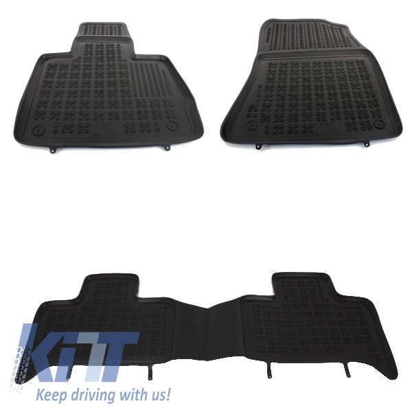 Floor mat Rubber Black suitable for TOYOTA Rav4 IV , RAV4 Hybrida 2013+