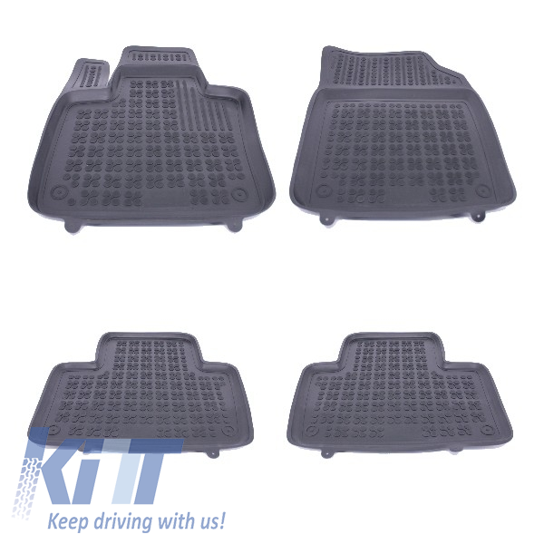 Floor mat rubber suitable for VOLVO XC90 2015+ Black