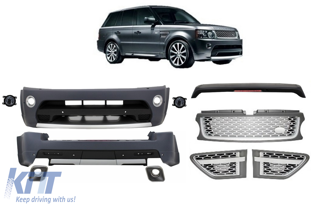 Body Kit suitable for Land Range Rover Sport L320 Facelift (2009-2013) Autobiography Design Silver Grille Edition