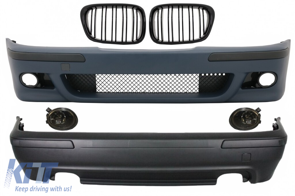 Body Kit BMW 5 Series E39 (1997-2003) M5 Design With Fog Lights Smoke and Central Grilles