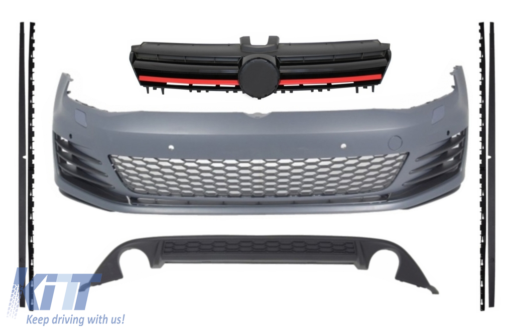 Complete Body Kit suitable for VW Golf 7 VII (2013-2016) GTI Design With Front Grille