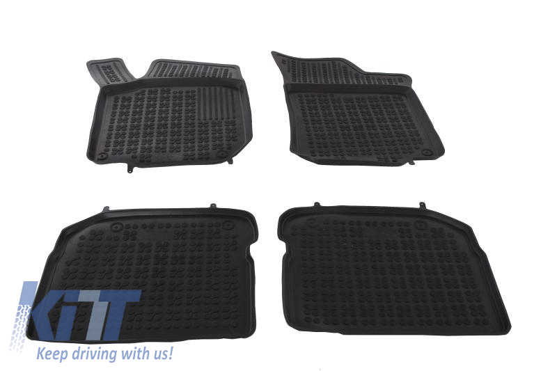 Rubber Car Floor Mat Black suitable for Seat Leon 99-05 Toledo 99-04 SKODA Octavia 97-10 VW Beetle Bora 98-05 Golf 4 IV 97-06