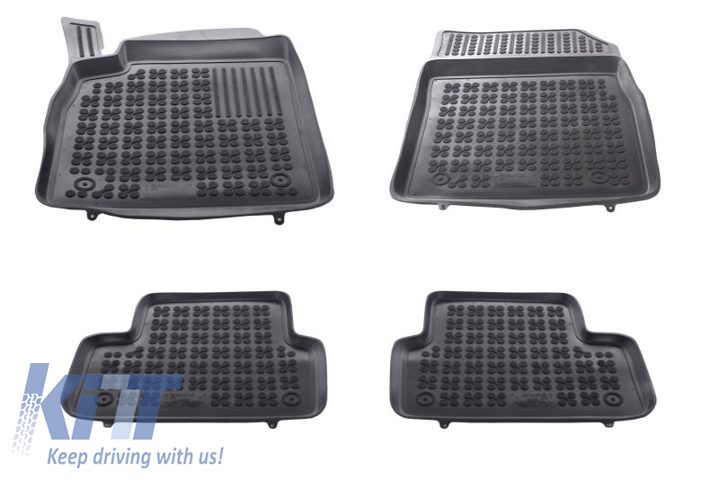Floor mat Rubber Black suitable for OPEL Astra J 2010-2015