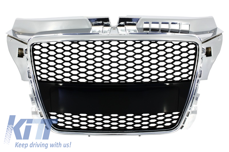 Badgeless Front Grille suitable for AUDI A3 8P Facelift (2007-2012) RS Design