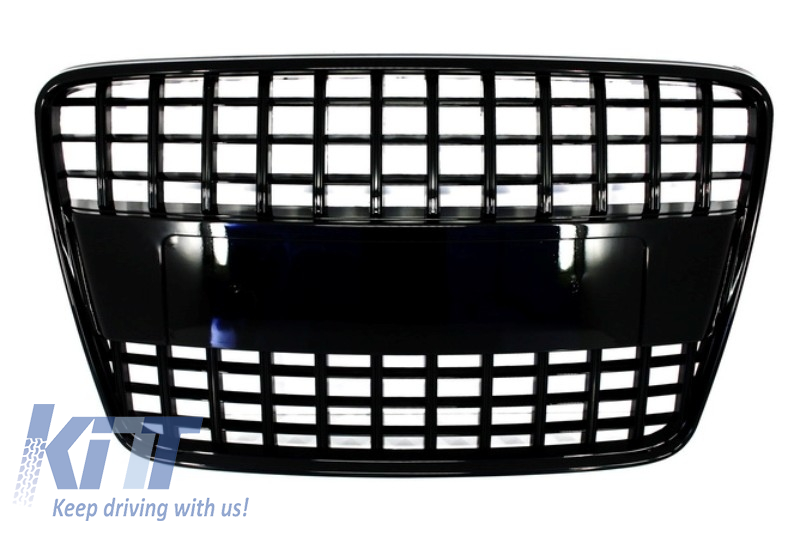 Badgeless Front Grille suitable for AUDI Q7 4L (2006-2015) S-Line Piano Black