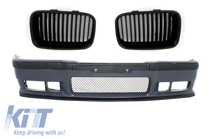 Front Bumper suitable for BMW 3er E36 M3 Look with Central Kidney Grilles