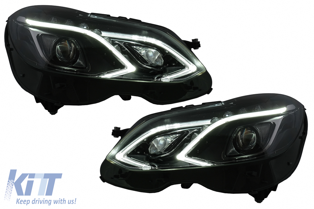 LED Xenon Headlights suitable for Mercedes E-Class W212 (2009-2012) Facelift Design
