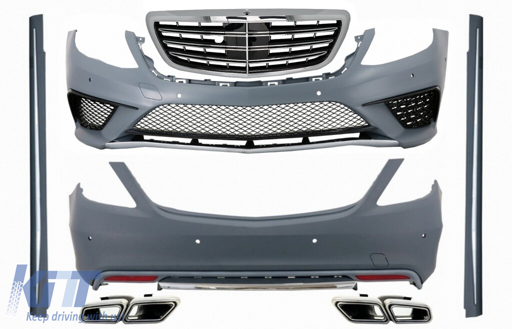 Complete Body Kit suitable for Mercedes S-Class W222 (2013-06.2017) S63 Design LWB