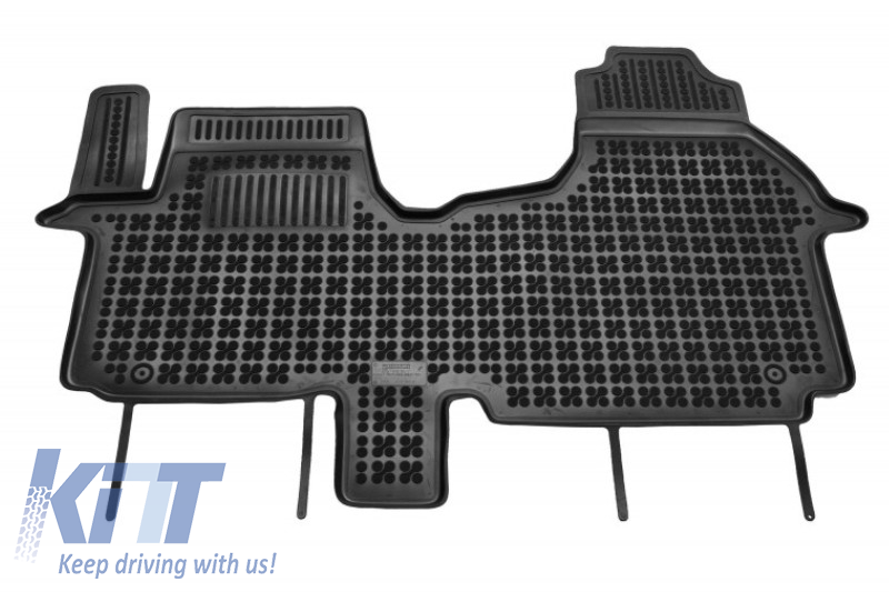 Rubber Front Floor Mat Black suitable for FIAT Talento (2016-) OPEL Vivaro II RENAULT Trafic III (2014-)