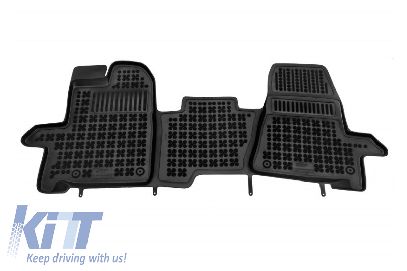 Floor mat black suitable for FORD Transit Custom (2012-) Tourneo Custom (2013-2018) Transit VIII (2013-)