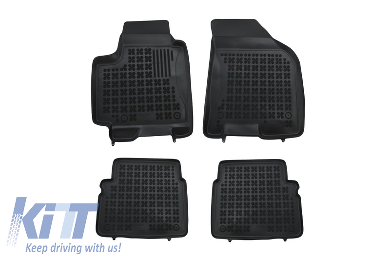 A Chevrolet Aveo 2002-2011, Kalos 2004-2007-re alkalmas padlószőnyeg fekete.