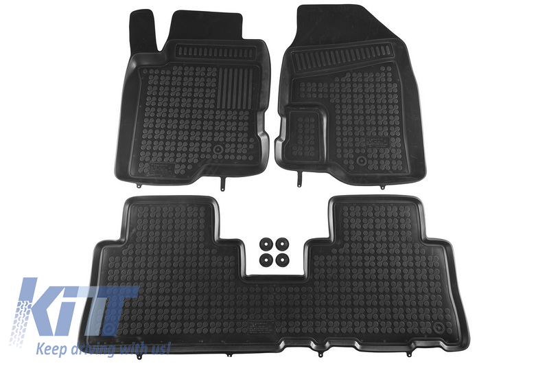 Padlószőnyeg fekete, amely alkalmas a chevrolet captiva számára- alkalmas az Opel Antara 2006-