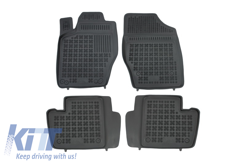 Floor mat black CITROEN C4 I Hatchback (2004-2010) C4 II (2011-) suitable for PEUGEOT 307 (2001-2007)