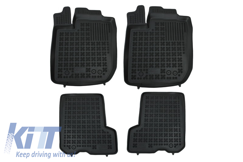Rubber Floor mat Black suitable for Dacia Sandero II (2013-2018)