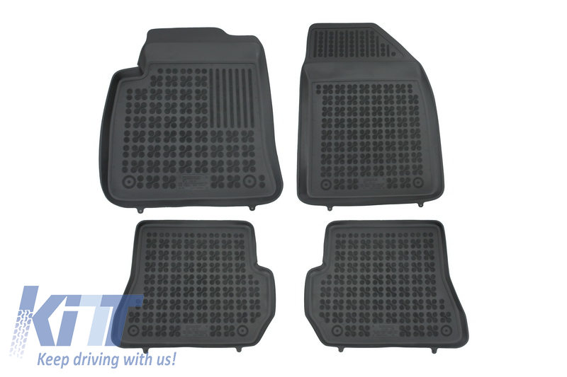 Floor mat black suitable for FORD Fiesta VI 11/2005-07/2008, Fusion I 11/2005-