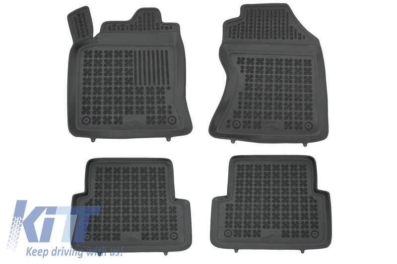 Rubber Floor Mat Black suitable for Ford Focus I (1998-2005)