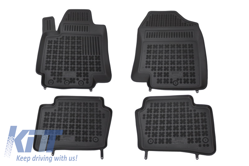 Floor mat black suitable for HYUNDAI i20 (2008-2014)