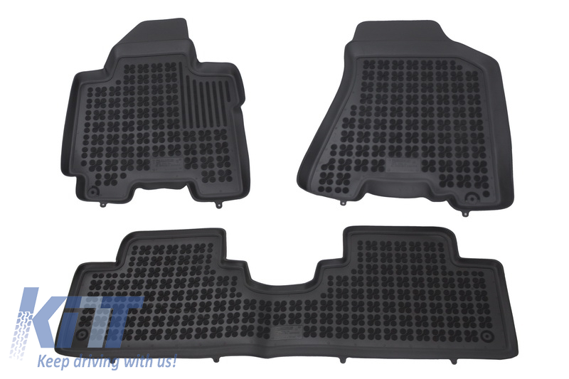 Floor mat black suitable for KIA Sportage II (2004-2010)